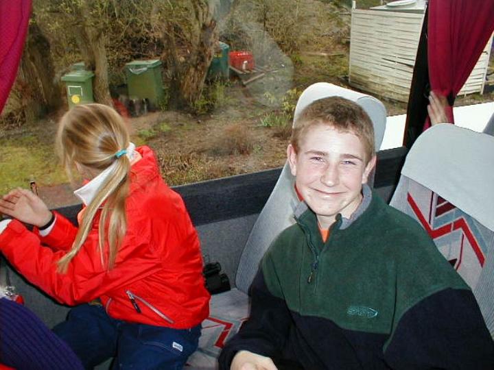 Patrik p� bra hum�r och Andrea vill inte vara med p� bild