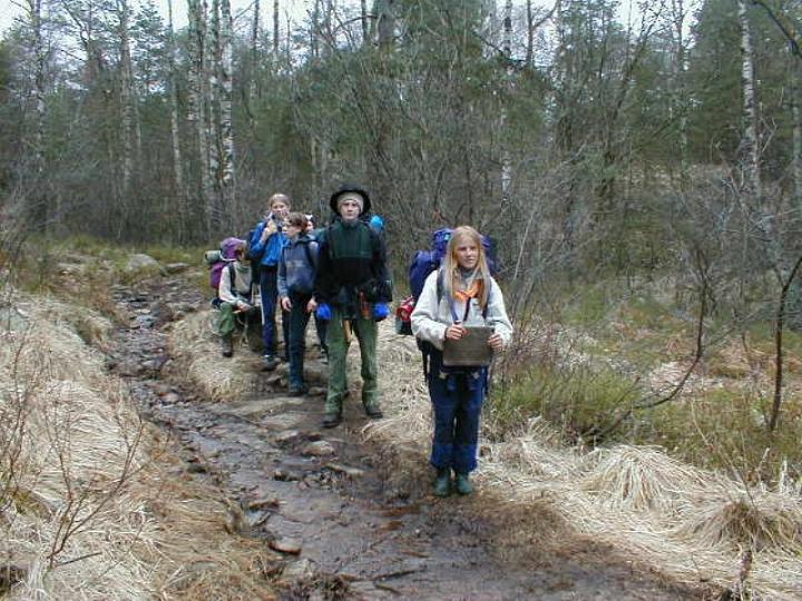 Stigen hade blivit en b�ck