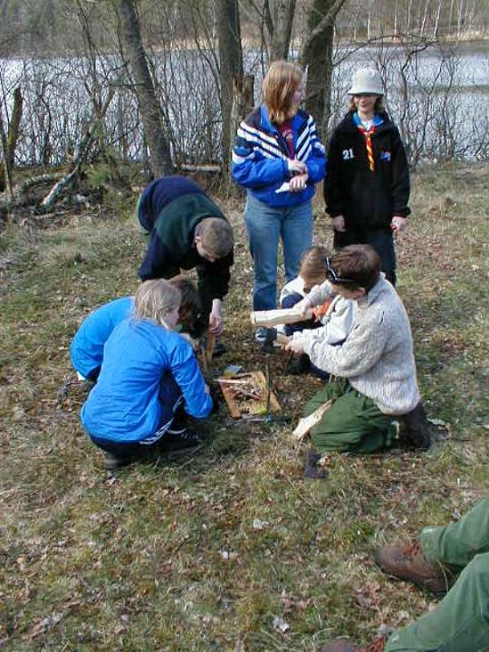 Eldning �r som alltid en stark gren